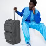 Eastpak Double Tranverz M Black Denim LTZJ220 Luggage