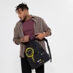 Eastpak Padded Pak'r Smiley Graffiti Black LTZJ3 Backpacks - Image 7